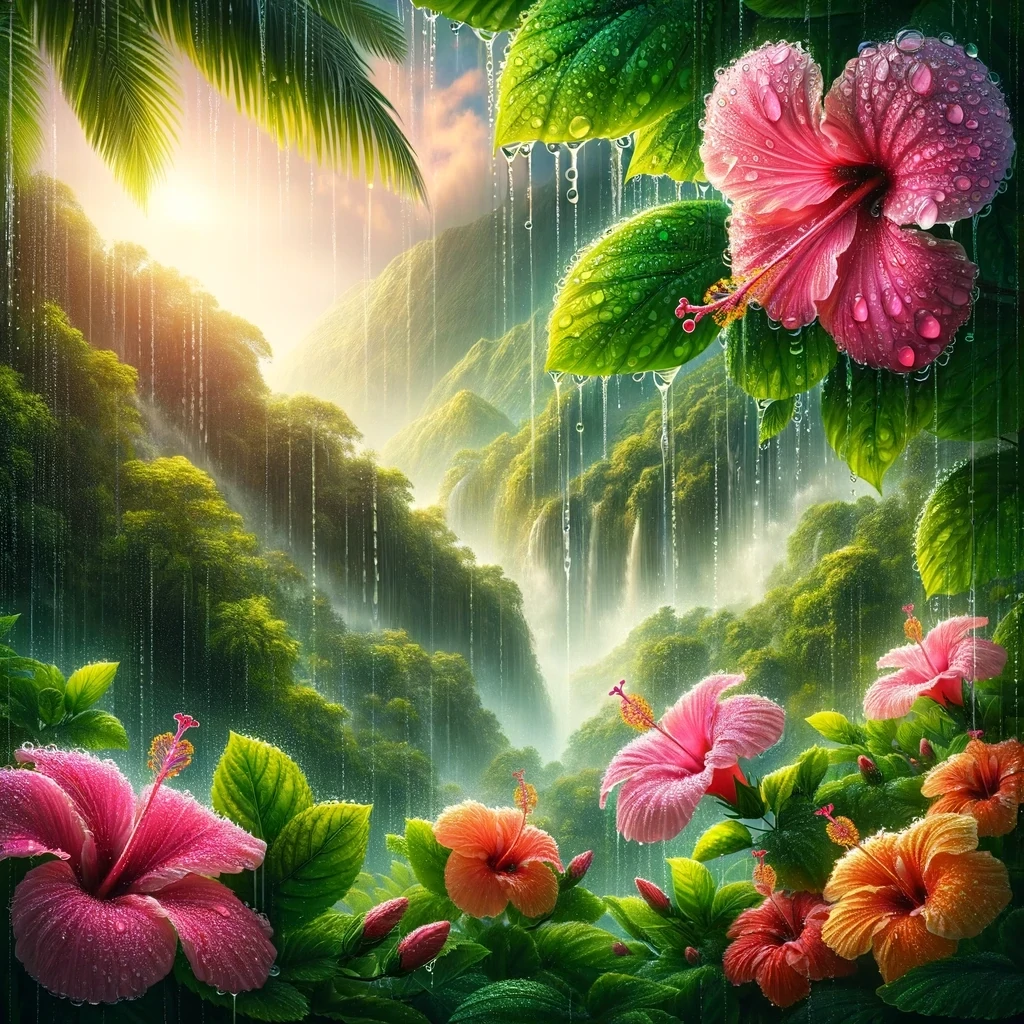 TROPICAL RAIN &amp; HIBISCUS FRAGRANCE OIL