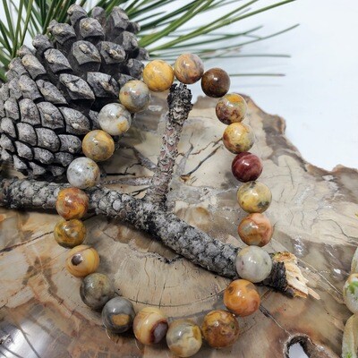 CRAZY LACE AGATE 8MM BRACELET