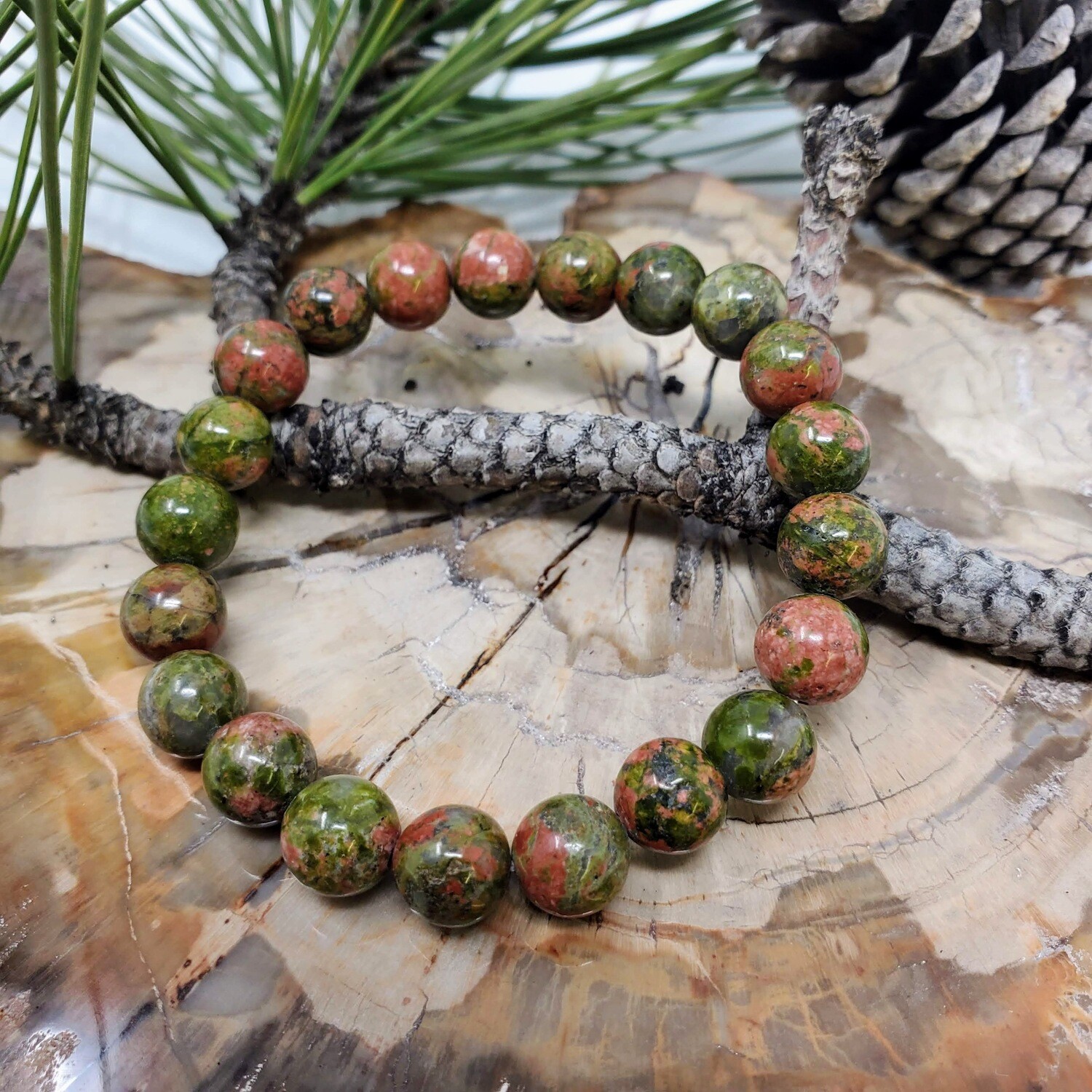 UNAKITE 8MM BRACELET