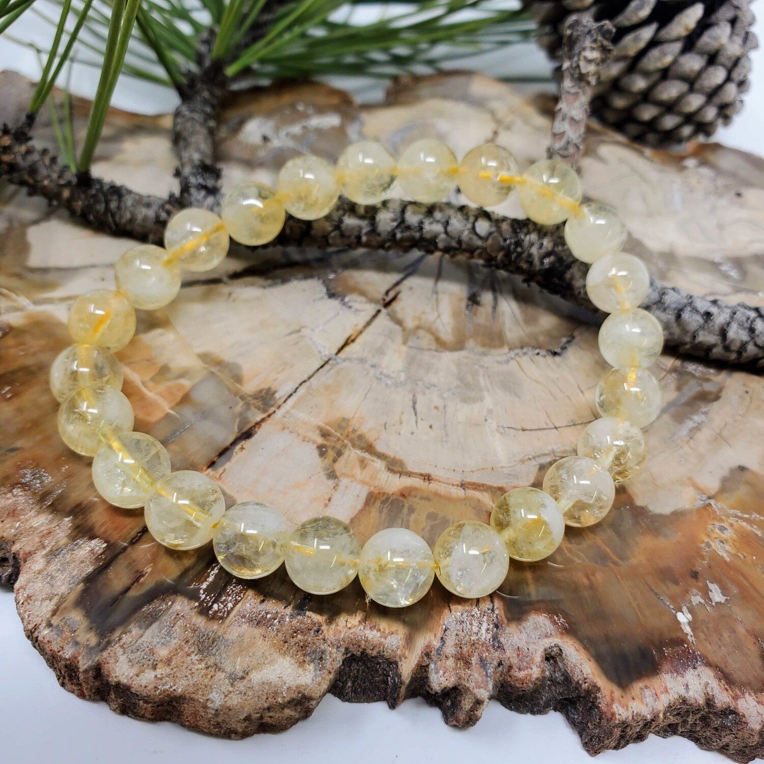 CITRINE 8MM BRACELET