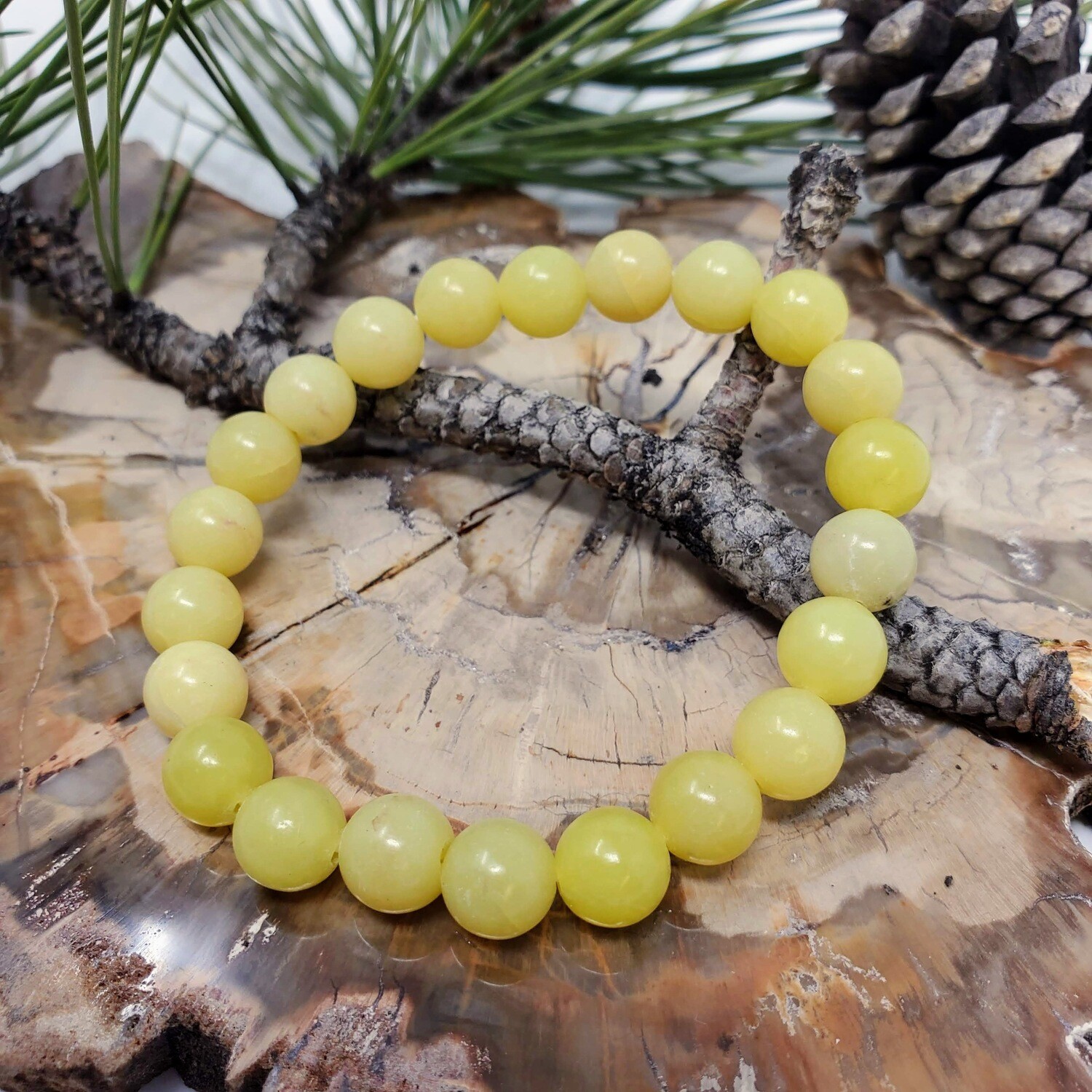 BUTTER JADE 8MM BRACELET