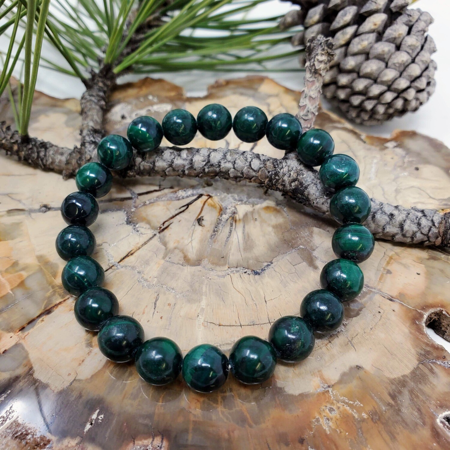 MALACHITE 7-8MM BRACELET