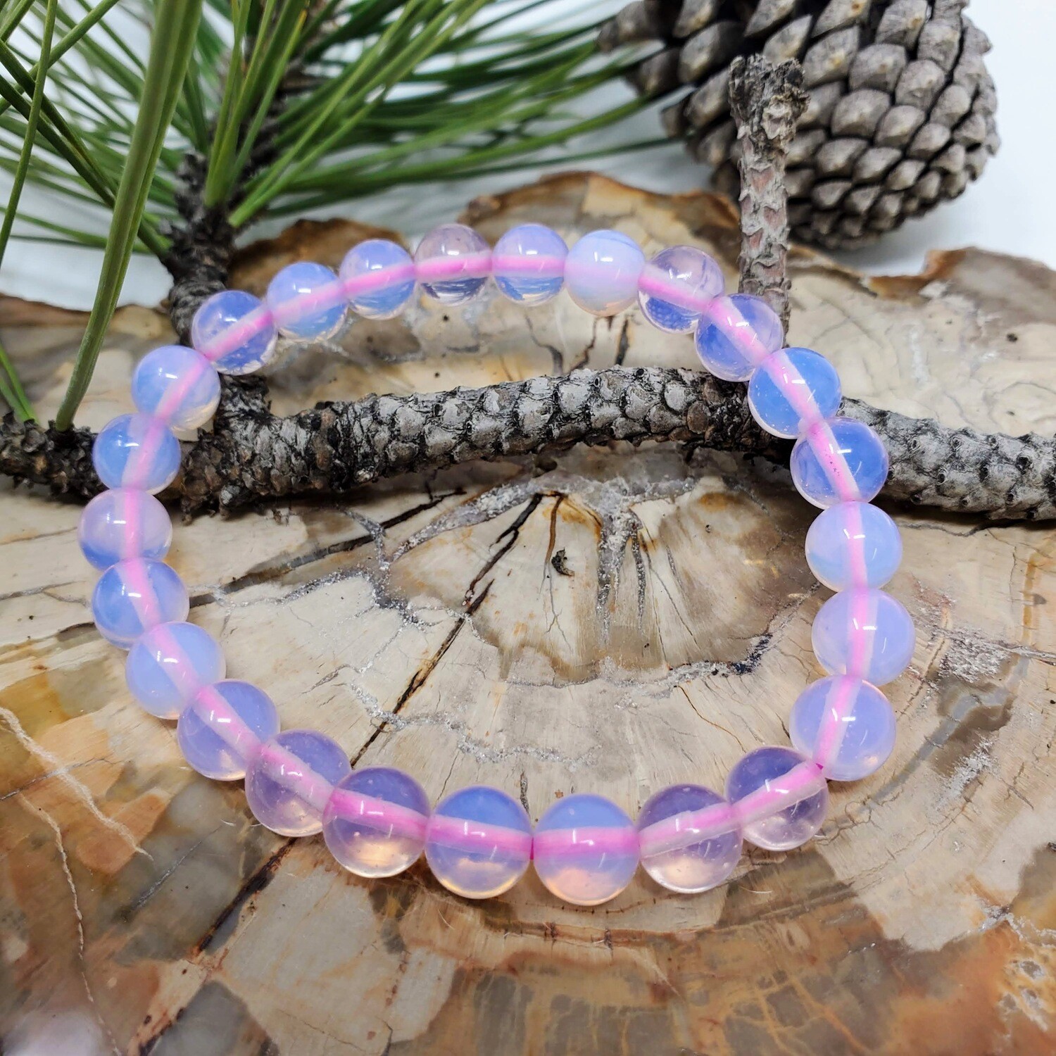 PINK OPALITE 8MM BRACELET