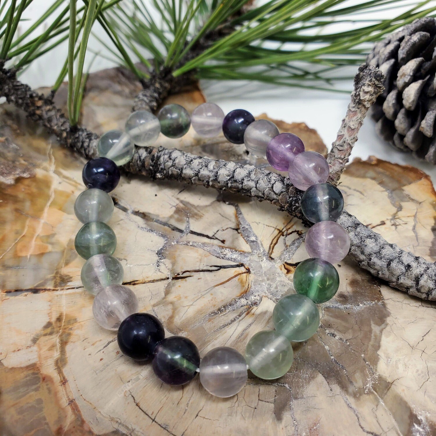 FLUORITE 8MM BRACELET