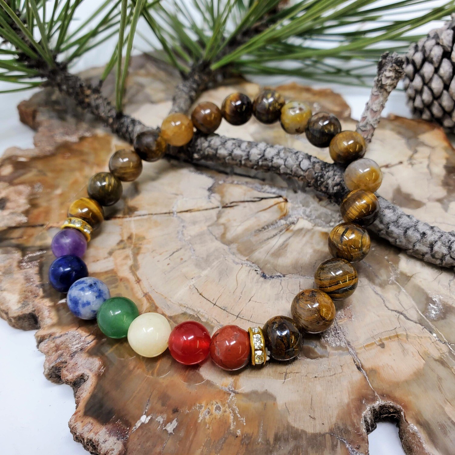 TIGER EYE CHAKRA BRACELET