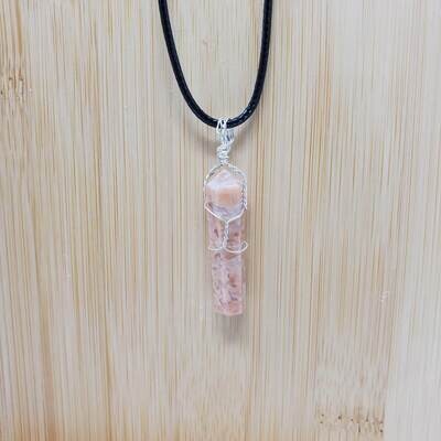 MOONSTONE WIRE WRAP NECKLACE