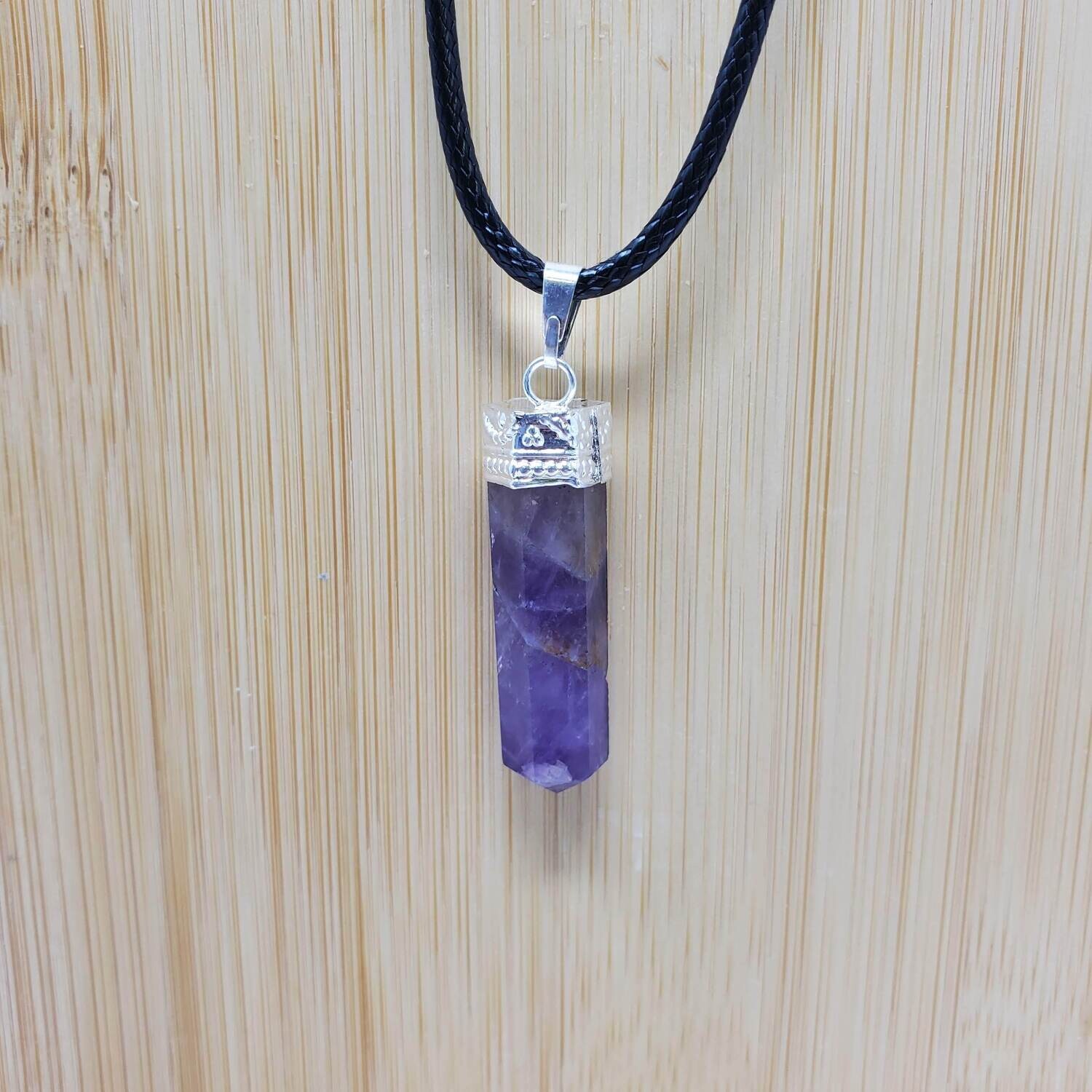 AMETHYST PENCIL NECKLACE