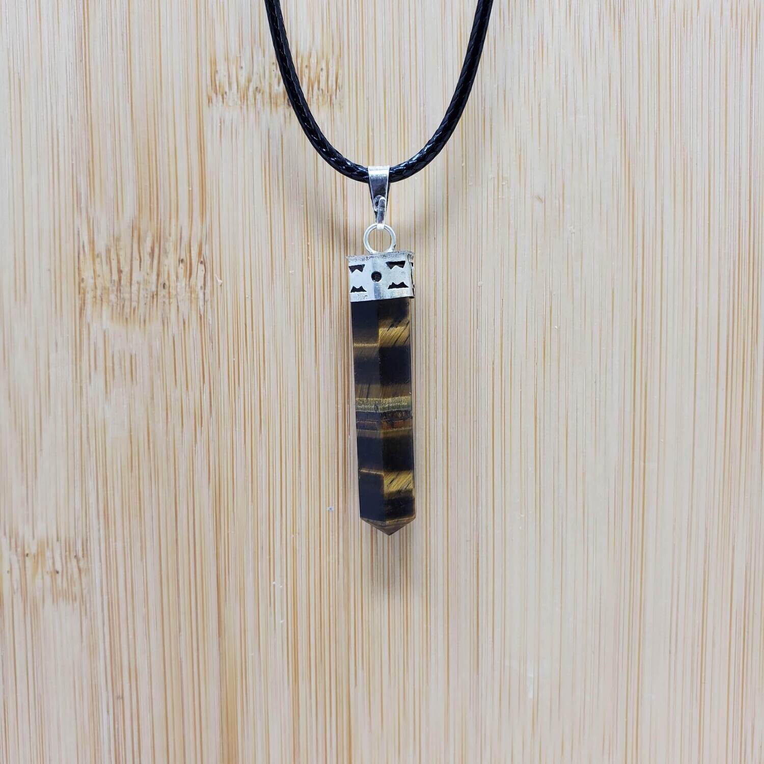 TIGER EYE PENCIL NECKLACE