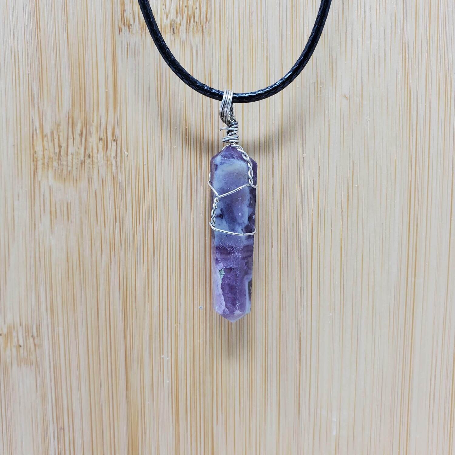 FLUORITE WIRE WRAP NECKLACE