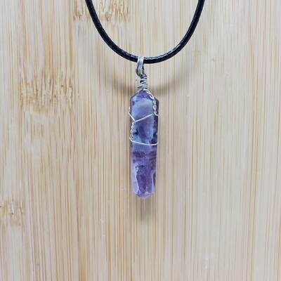 FLUORITE WIRE WRAP NECKLACE