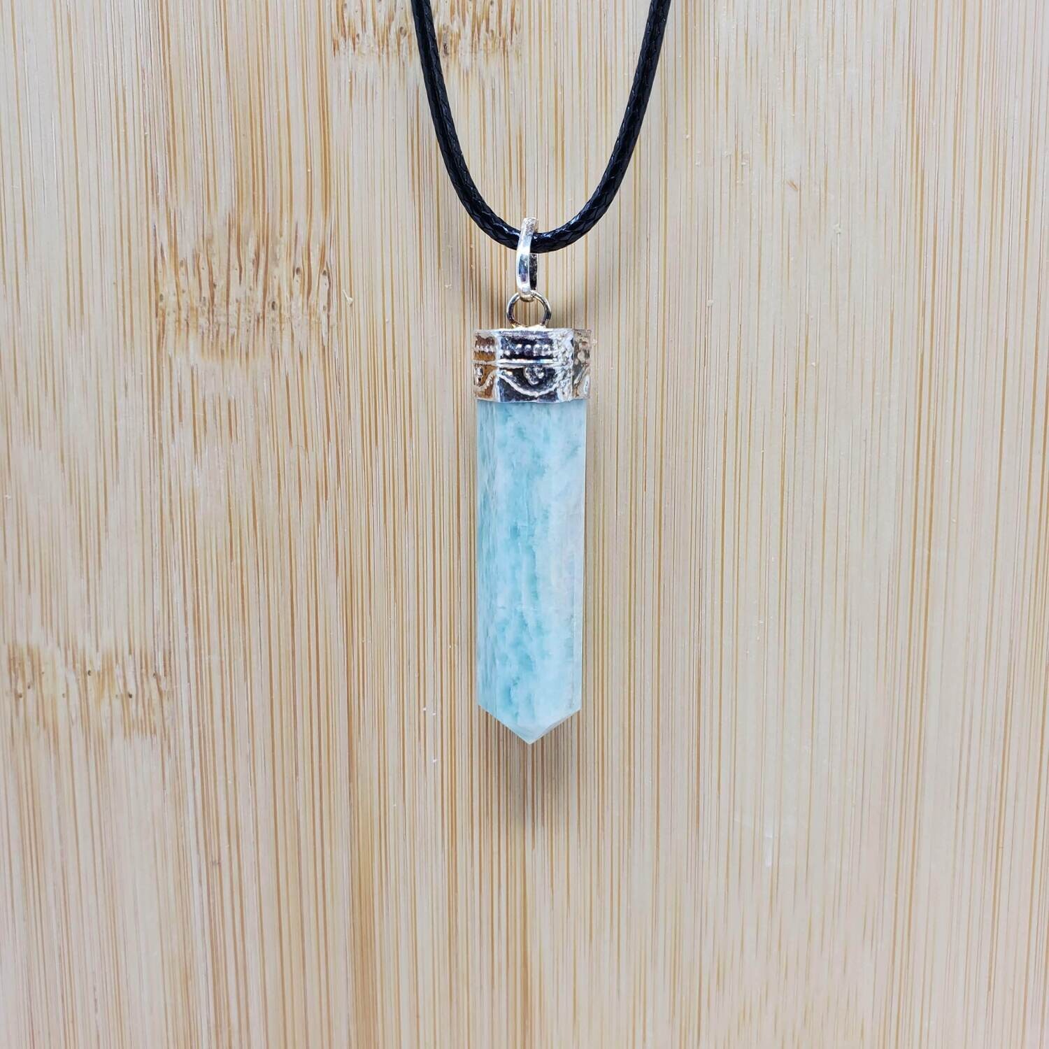 AMAZONITE PENCIL NECKLACE