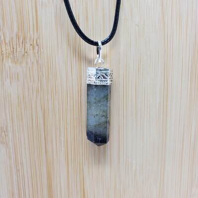 LABRADORITE PENCIL NECKLACE