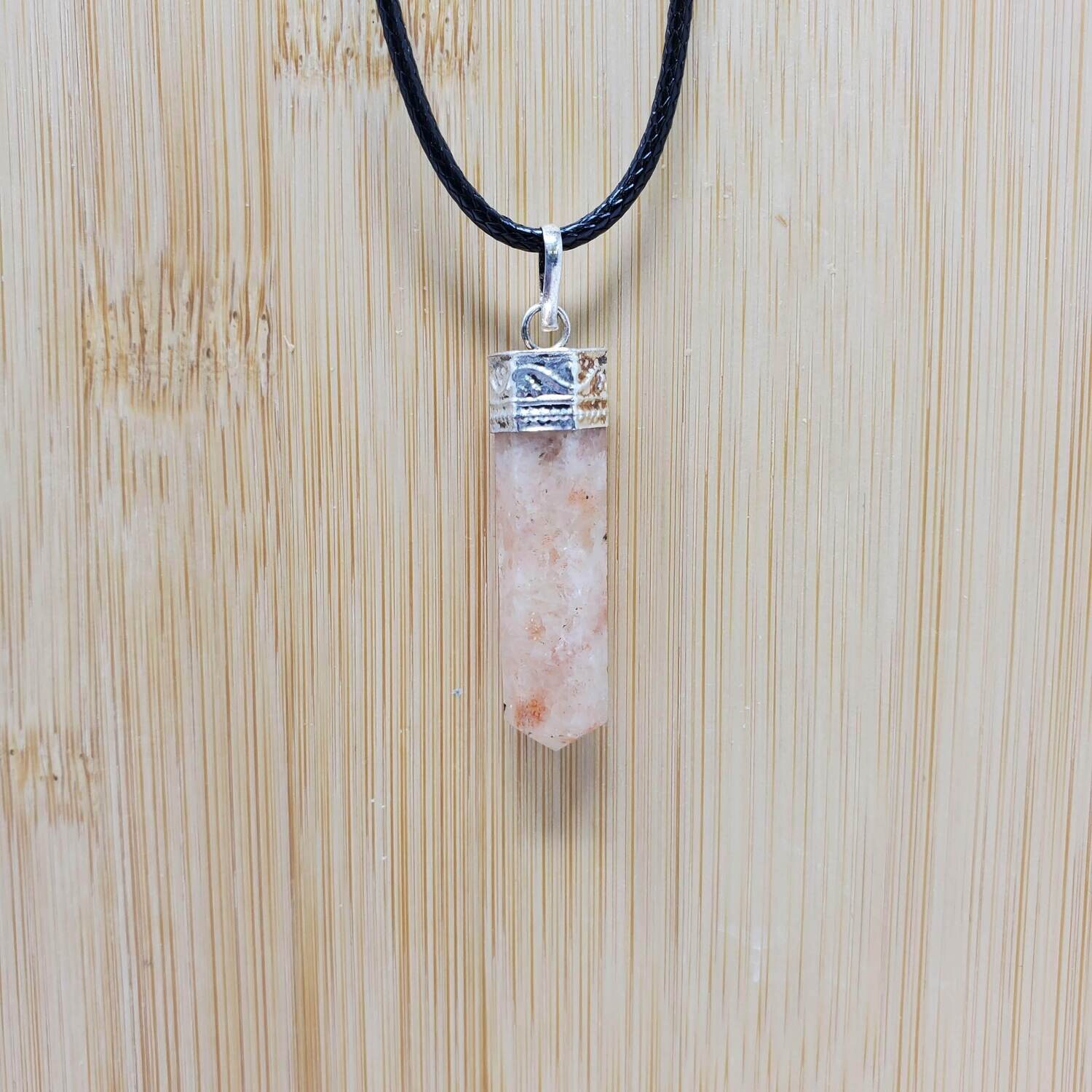 SUNSTONE PENCIL NECKLACE