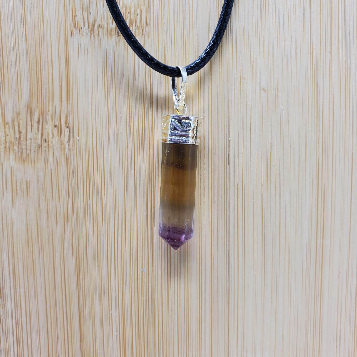 FLUORITE PENCIL NECKLACE