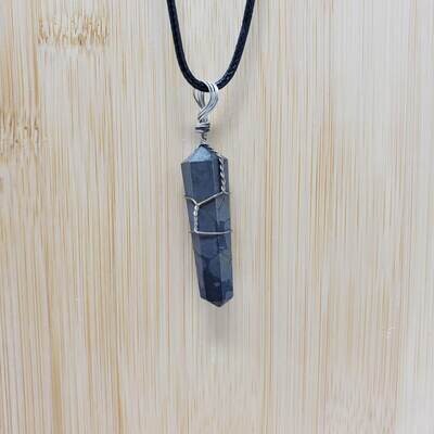 PYRITE WIRE WRAP NECKLACE