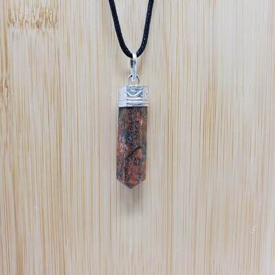 UNAKITE PENCIL NECKLACE