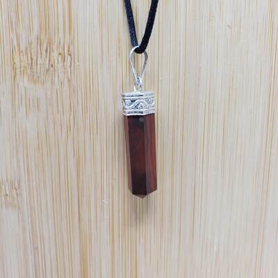 RED JASPER PENCIL NECKLACE