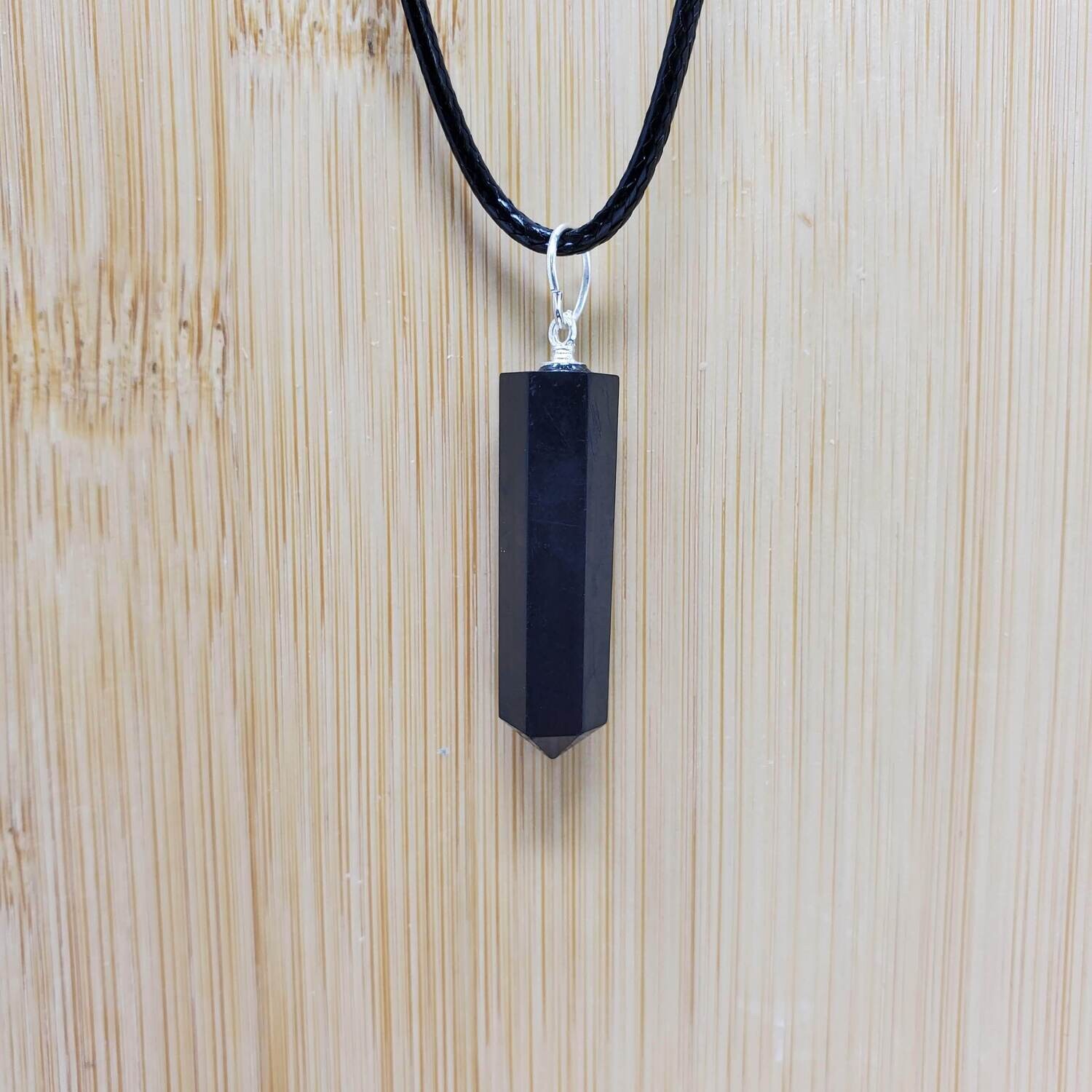 SHUNGITE PENCIL PENDANT