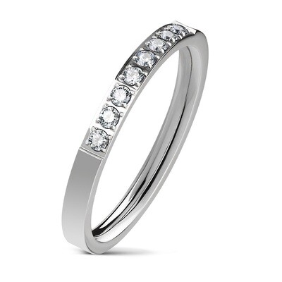 316L 8CZ CNC SET SILVER RING