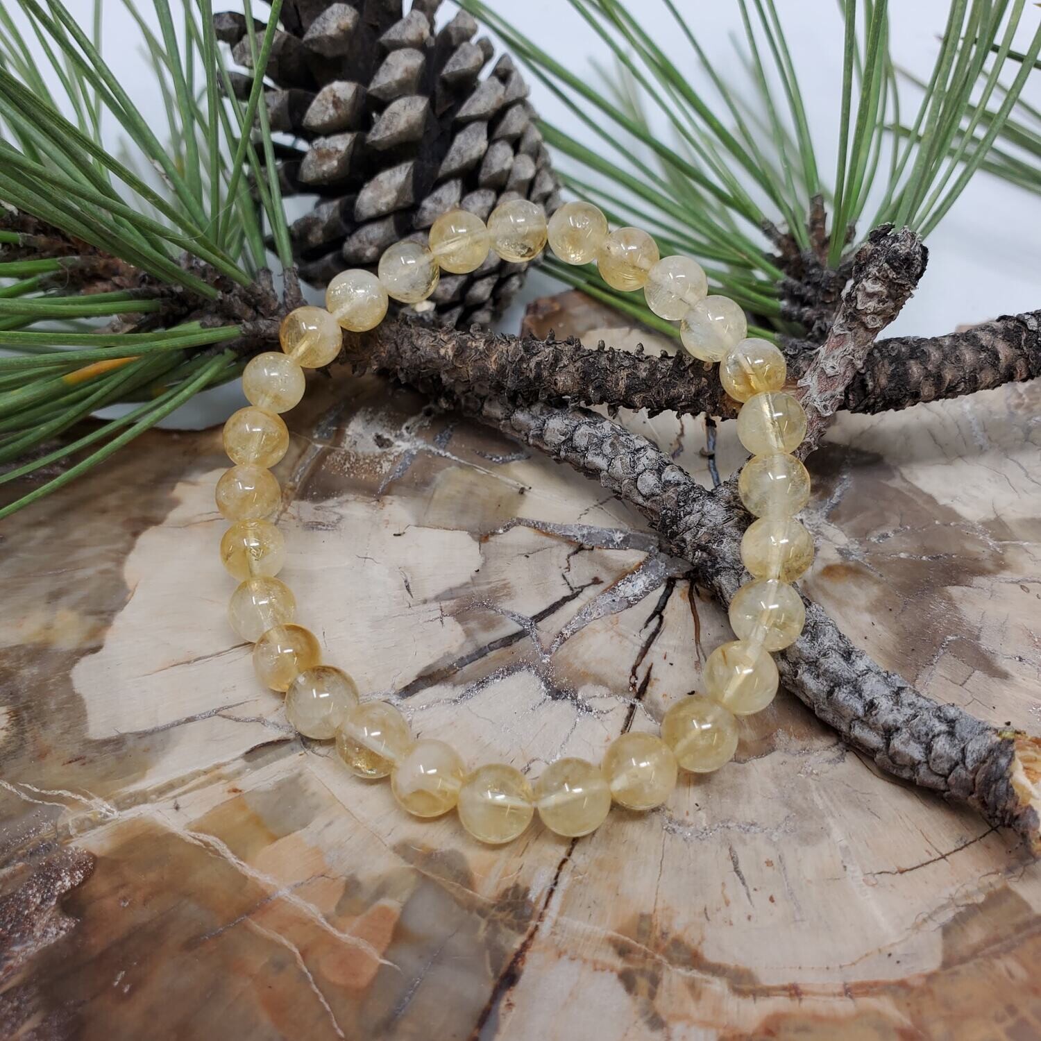 CITRINE 6MM BRACELET