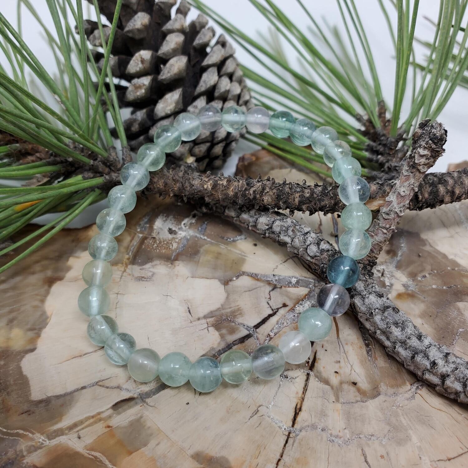 GREEN FLUORITE 6MM BRACELET