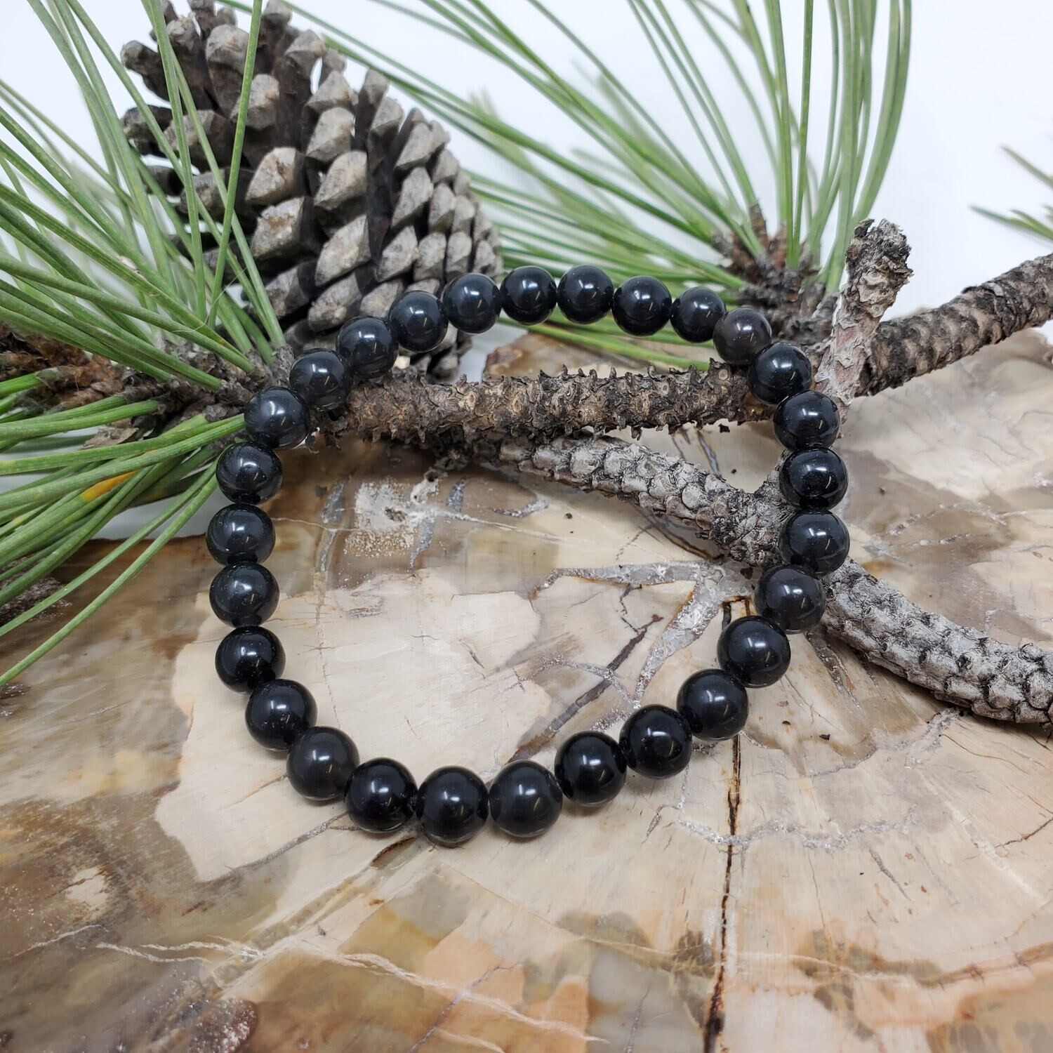 OBSIDIAN 6MM BRACELET
