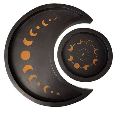 PHASES OF THE MOON 2PC BOWL SET