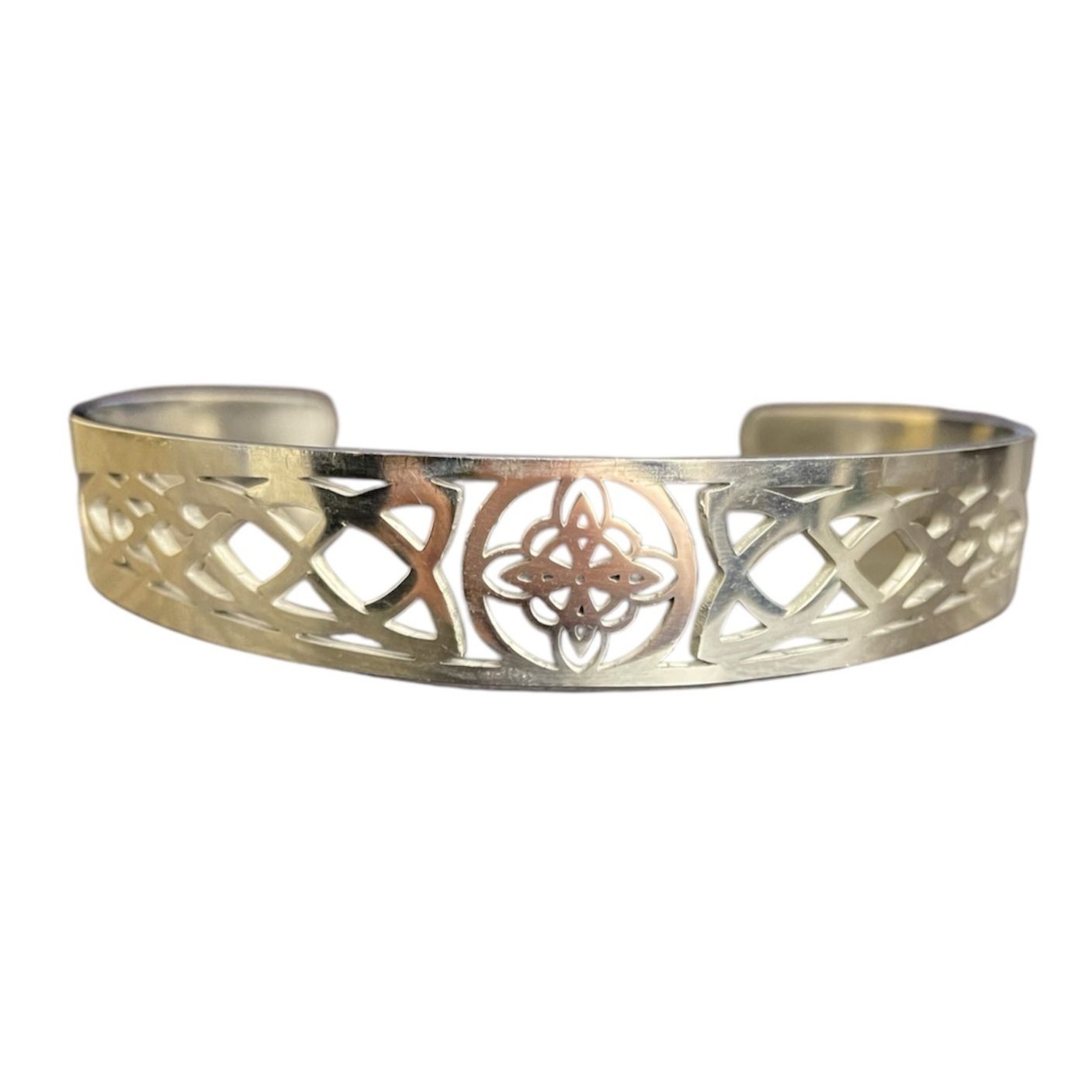 316L STEEL WITCHES&#39; KNOT CUFF BRACELET