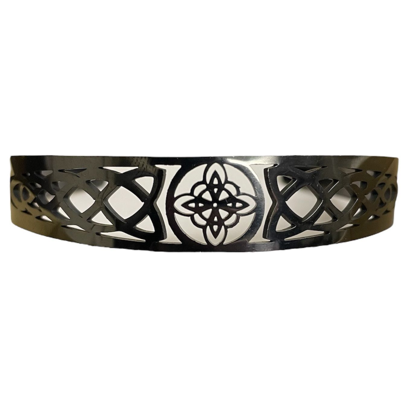 316L BLACK WITCHES&#39; KNOT CUFF BRACELET