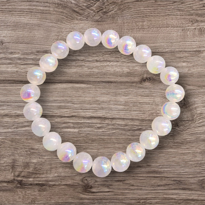 ANGEL AURA SELENITE 8MM BRACELET