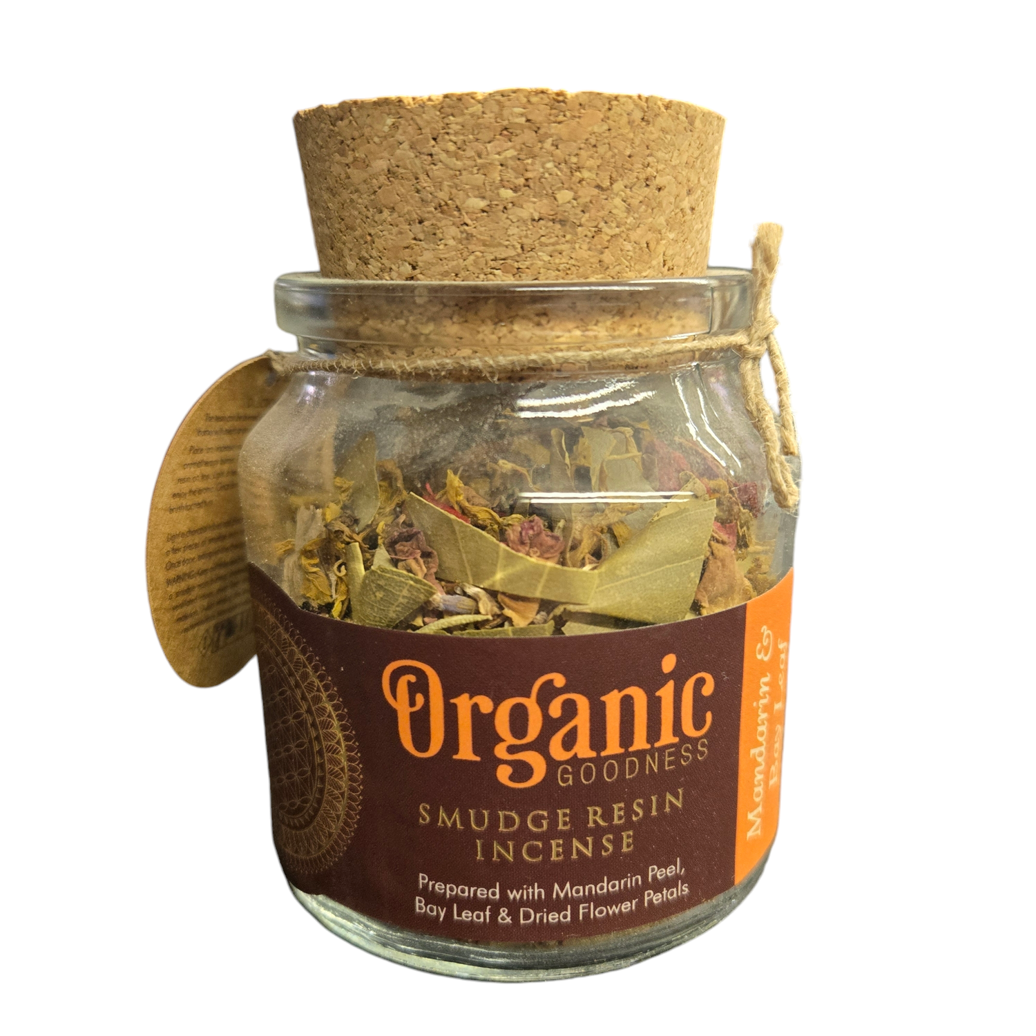MANDARIN &amp; BAY LEAF ORGANIC SMUDGE RESIN INCENSE