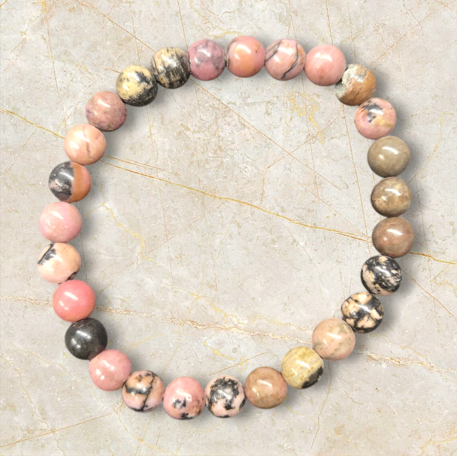 RHODONITE 6MM BRACELET
