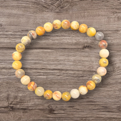 CRAZY LACE AGATE 6MM BRACELET