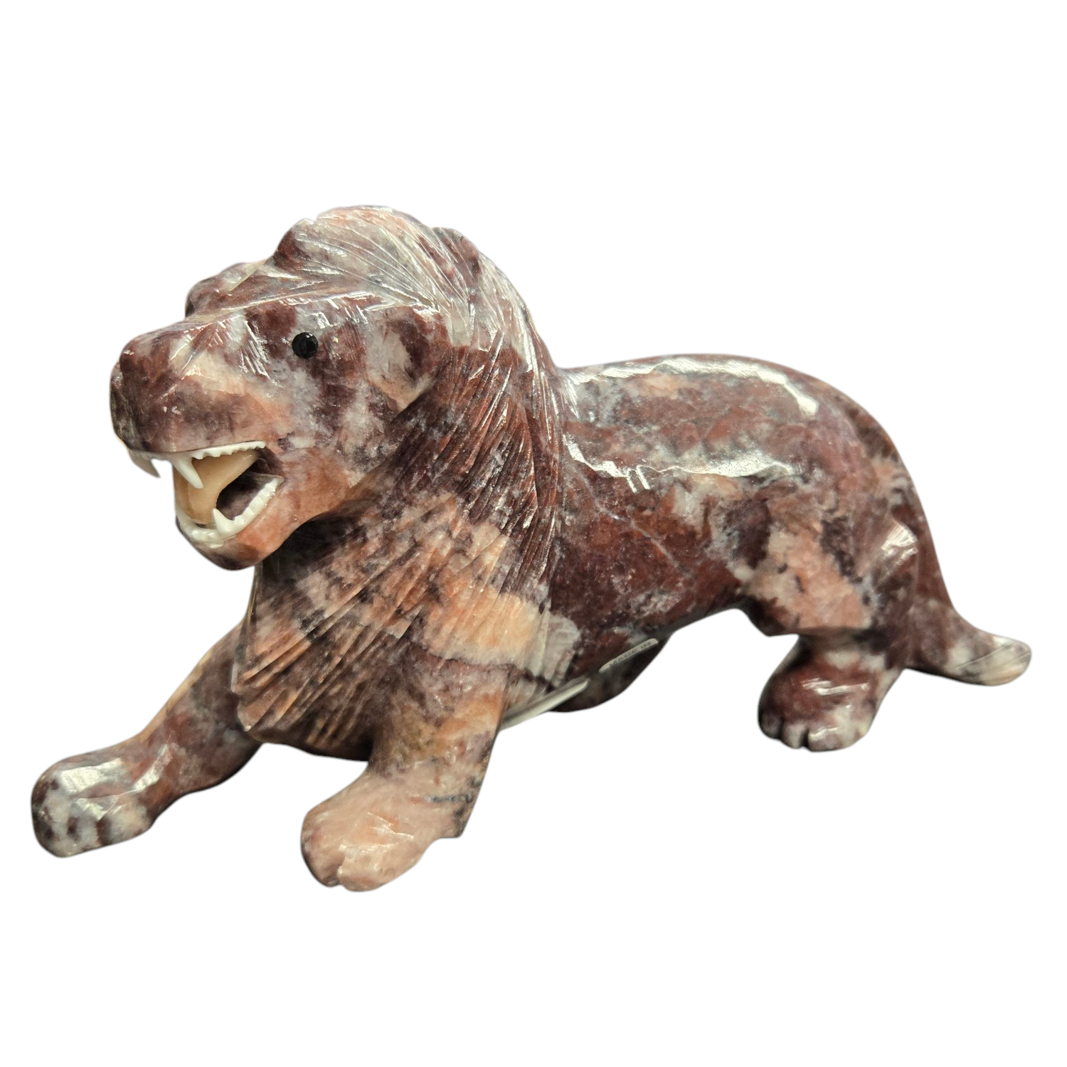 LARGE RAINBOW CALCITE LION