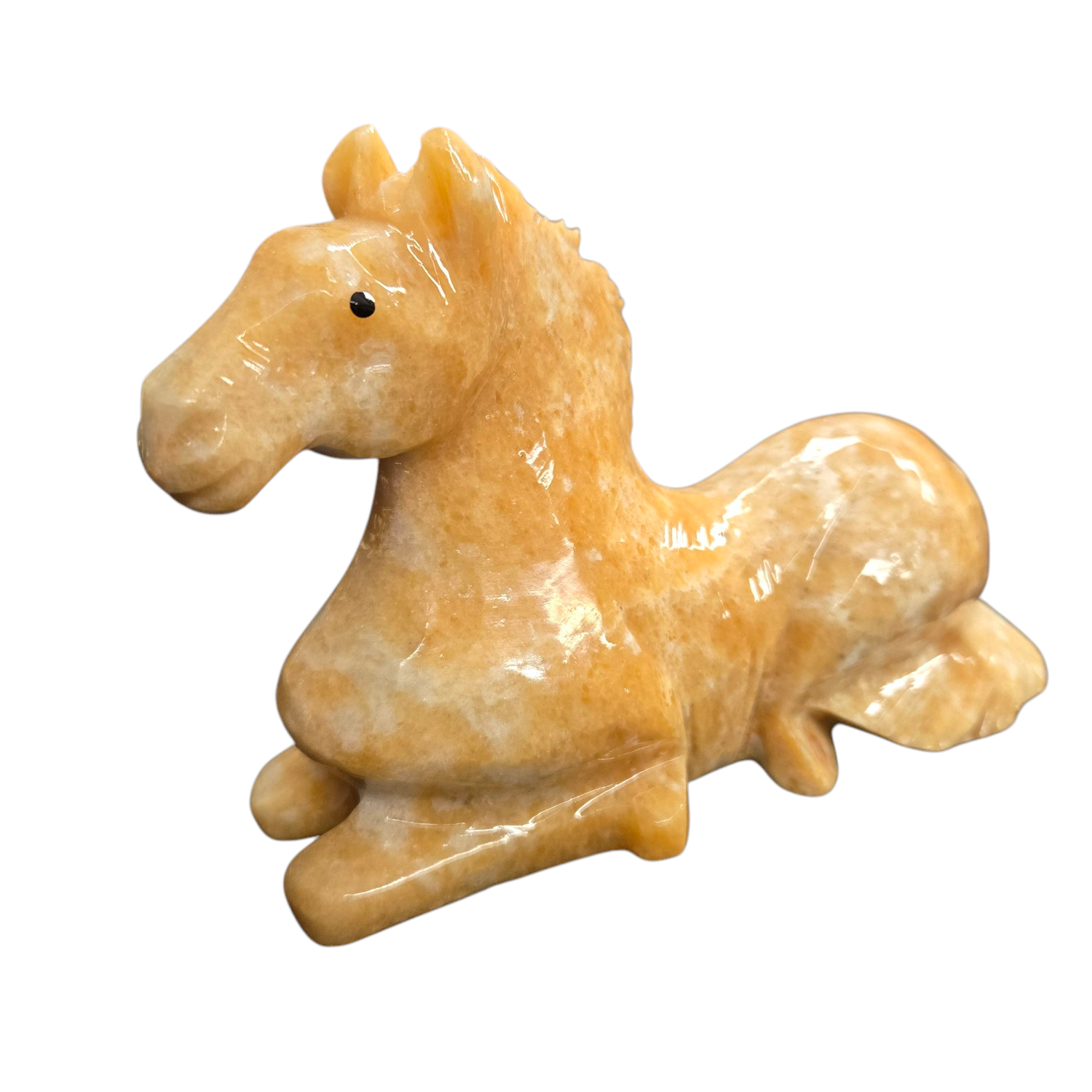 LARGE CALCITE HORSE
