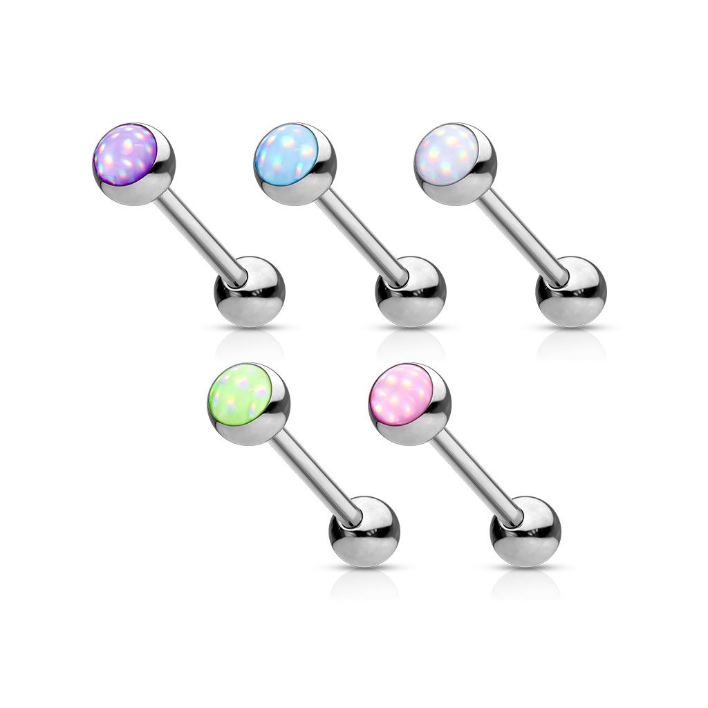 5PK ILLUMINATING STONE TONGUE 14G 5/8&quot;