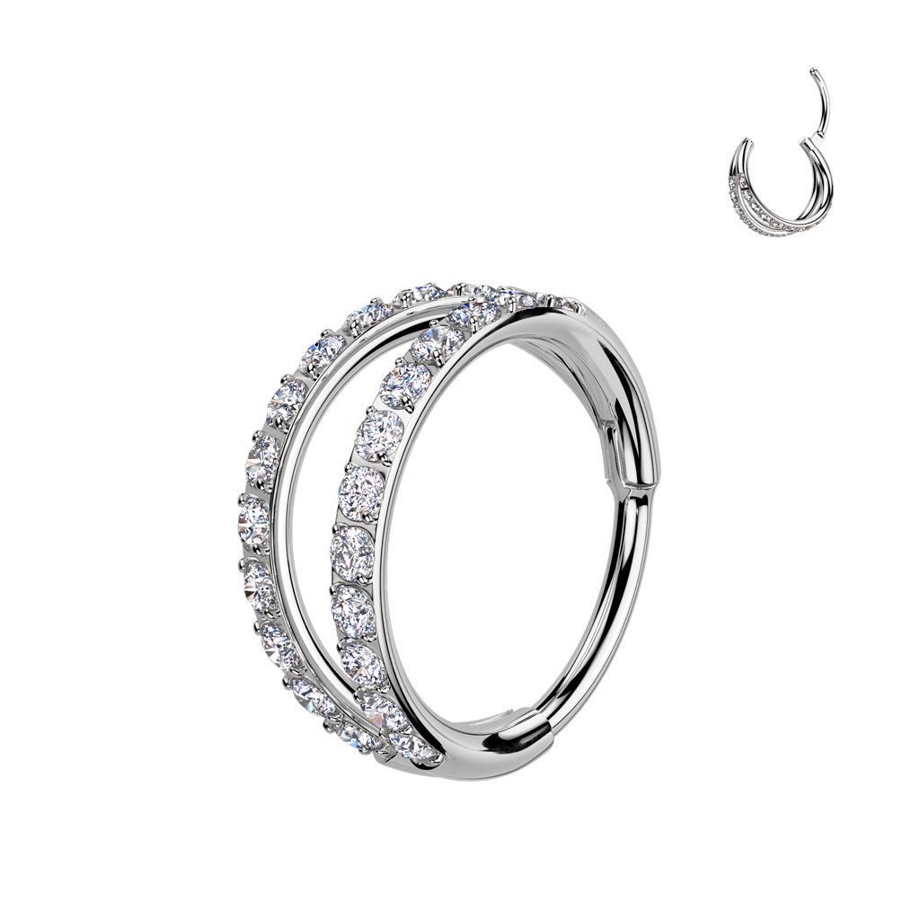 GR23 TITANIUM GEMS DOUBLE HINGE SEG 20G 5/16&quot;