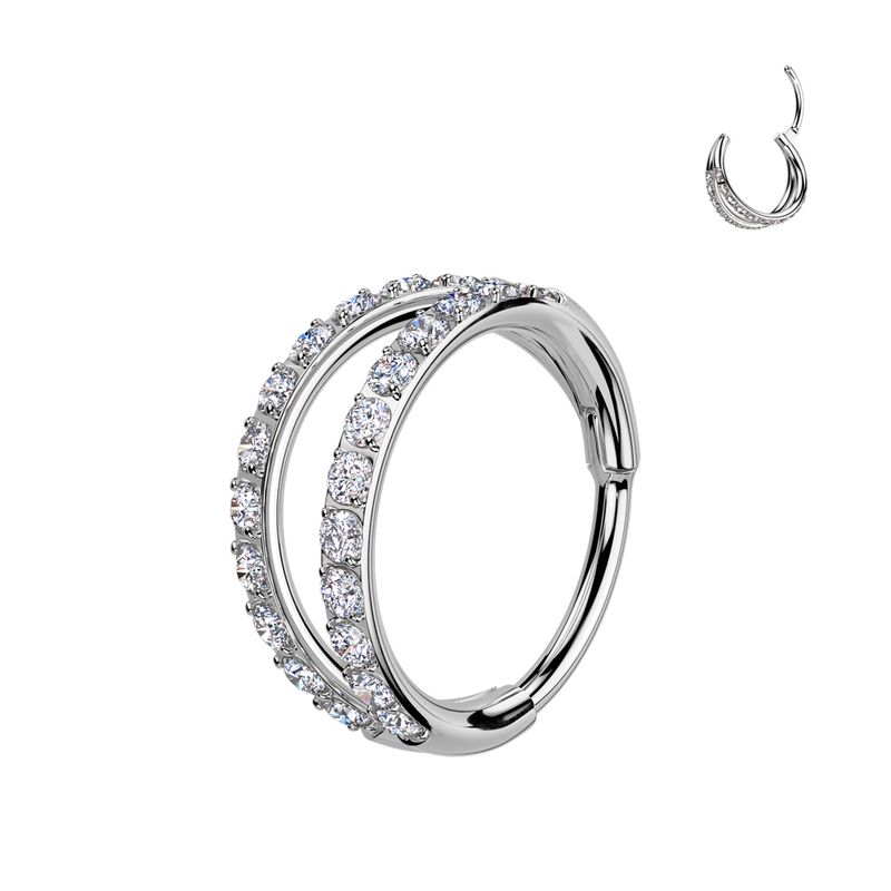 IG TITANIUM GEMS DOUBLE HINGE SEG 20G 5/16"
