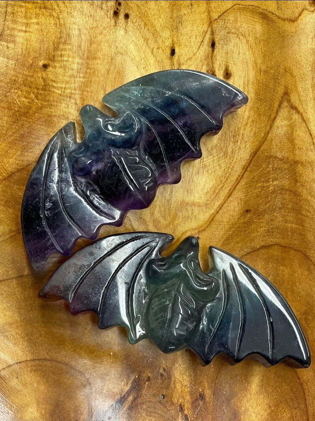 AA FLUORITE BAT CARVING