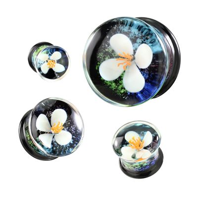 FLOWER GLASS PLUGS