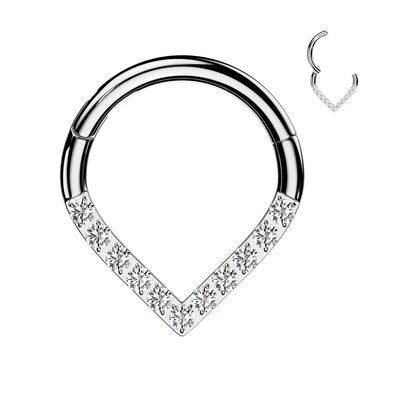 CLEAR GEMS POINT HINGE SEG 16G 3/8&quot;