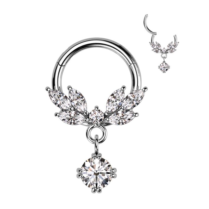 GEMS CZ DANGLE HINGE SEG 16G 5/16"