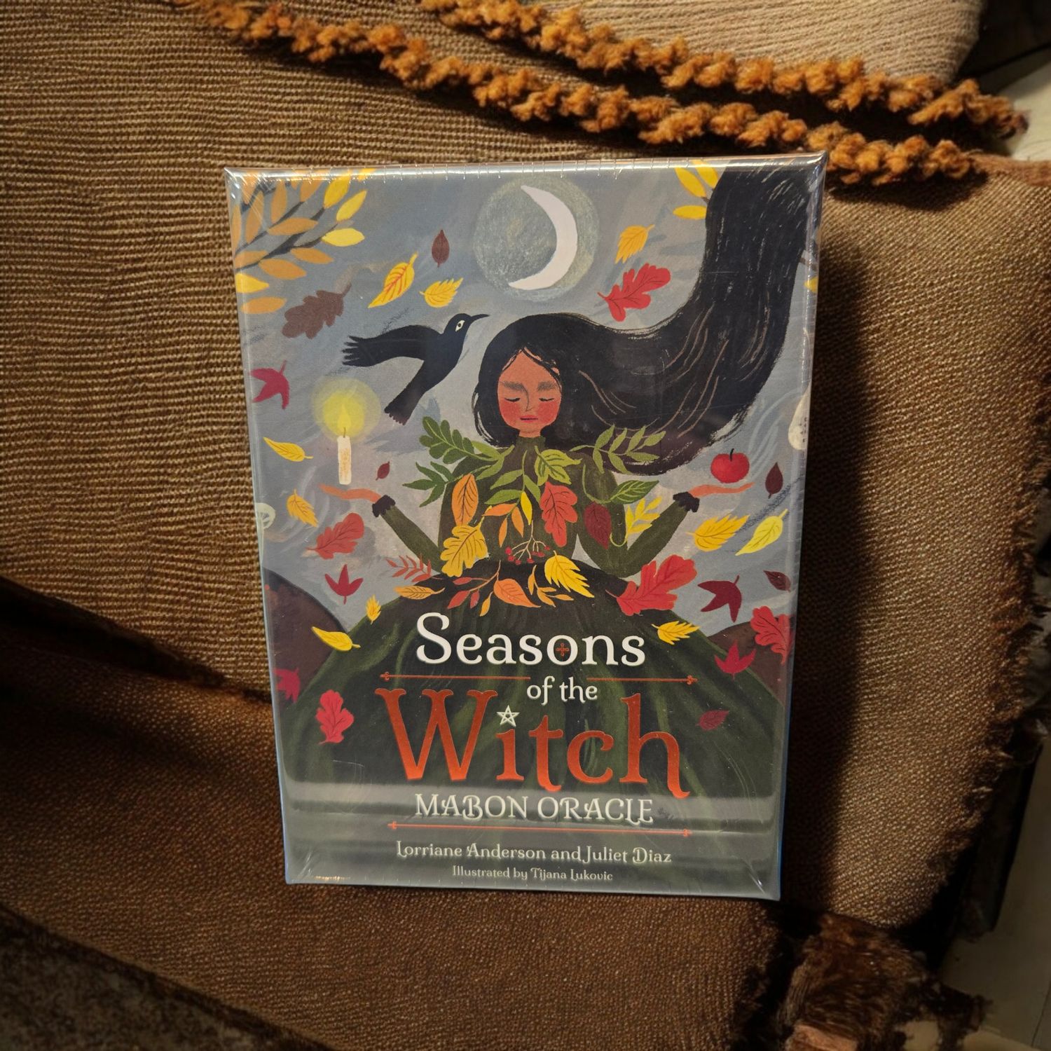 Seasons of the Witch Mabon Oracle 44-card deck with autumn equinox witch artwork and guidebook packaging