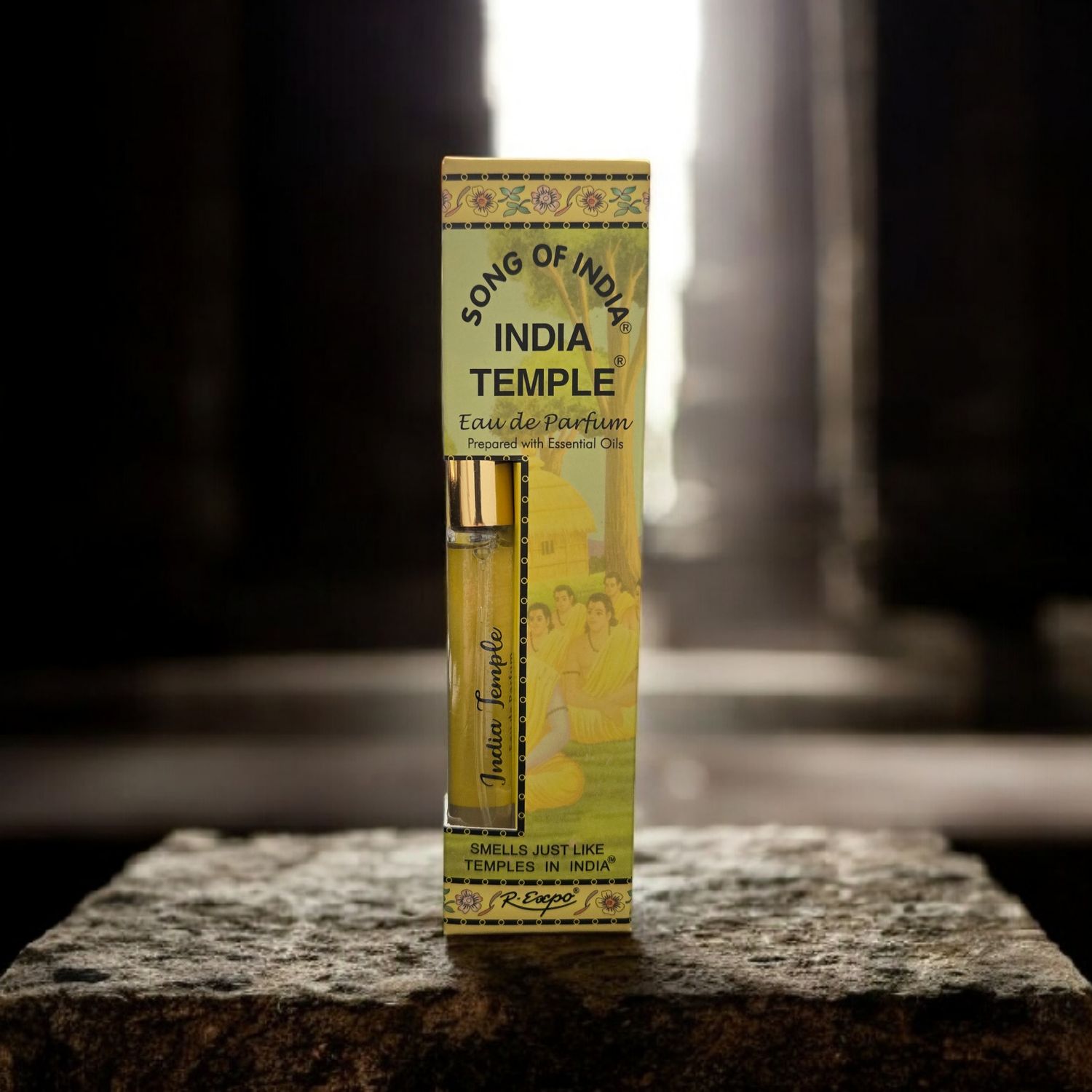 India Temple perfume oil 12ml in decorative box with unisex spiritual fragrance inspired by Indian temples