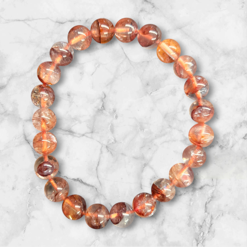 FIRE QUARTZ 8MM BRACELET