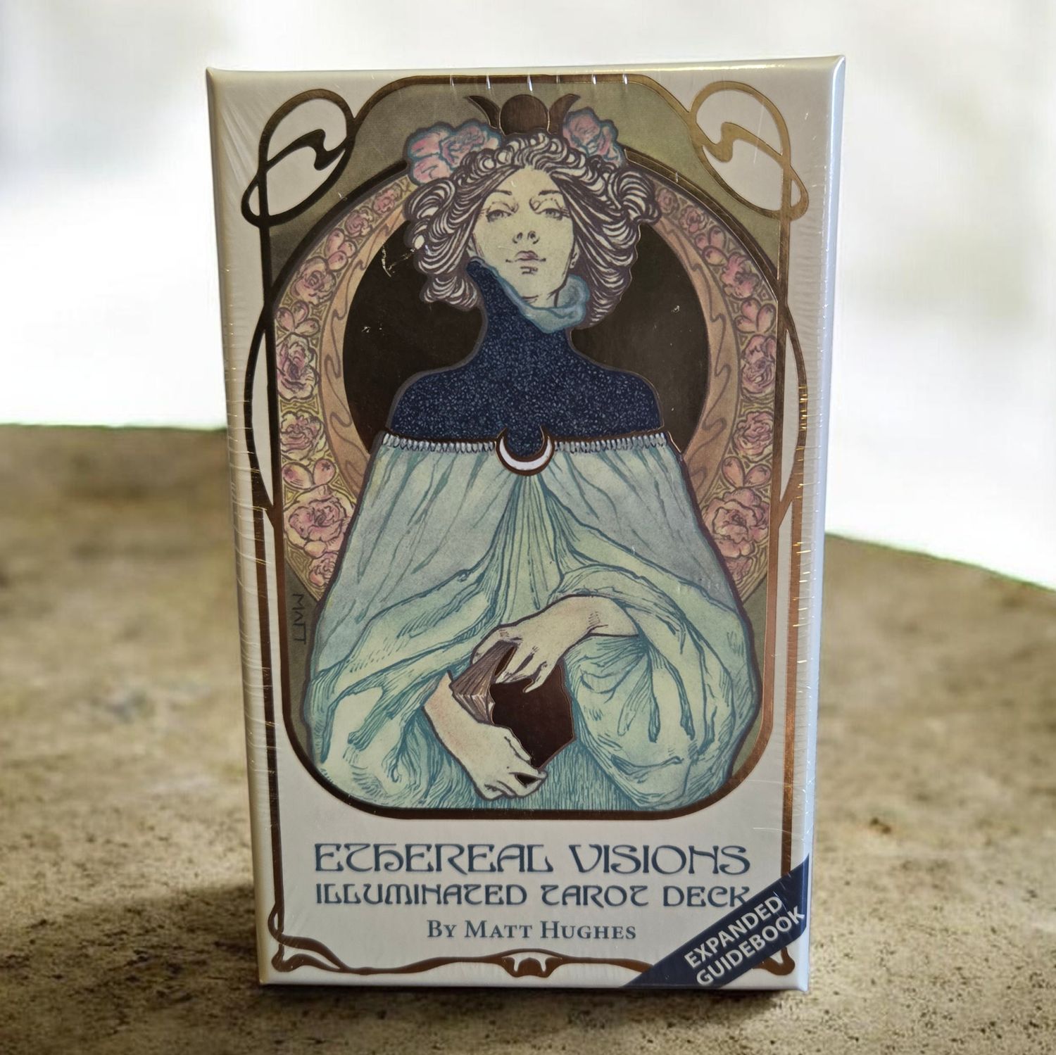 Ethereal Visions Illuminated Tarot deck by Matt Hughes sold at Arkady’s Metaphysical Gifts Amarillo, Texas.