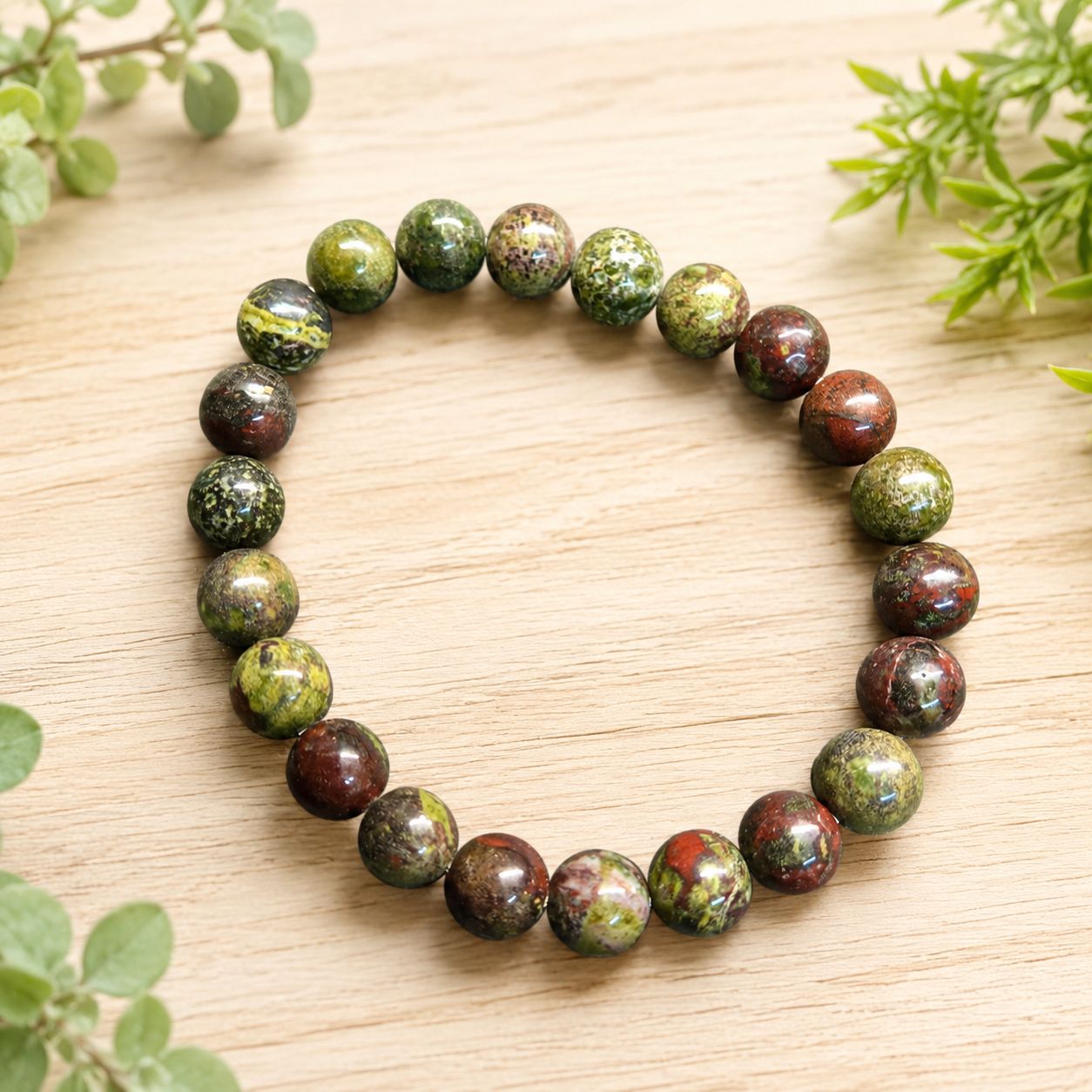 DRAGON BLOOD JASPER 8MM BRACELET