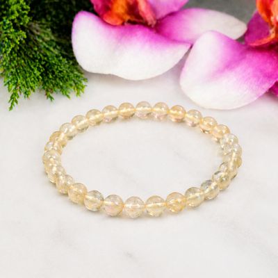Citrine 8mm bead bracelet natural stone Arkadys Metaphysical Gifts in Amarillo, TX