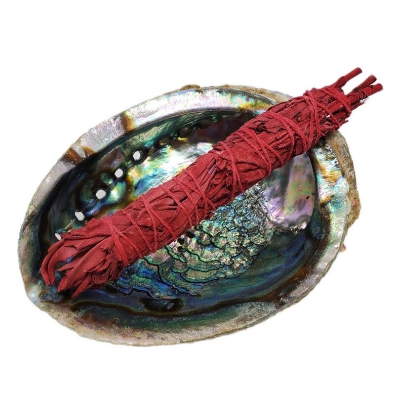 DRAGON'S BLOOD WHITE SAGE THIN SMUDGE WAND