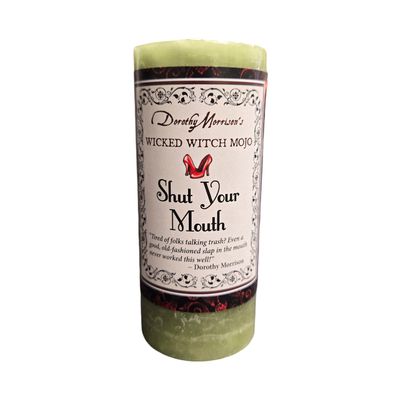 SHUT YOUR MOUTH PILLAR CANDLE